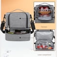 thumbnail image 1 of Yhmxh Kitchen Storage Pantry Organizers And Storage Kitchen Organizer Food Containers Insulating Lunch Bag with Waterproof Double Layer Design for Bento Milk Bottle and Meal Boxes Cooler Bag, 1 of 9