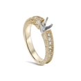 thumbnail image 2 of Gold 1/4ct Diamond Engagement Semi Mount Ring Setting, 2 of 4