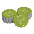 thumbnail image 1 of Inkdotpot Pack Of 100 Real Silver Foil Paper Tags Let Love Sparkle Wedding Favor Hang Tags, 1 of 1