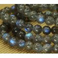 thumbnail image 4 of Bracelet Extensible Unisexe en Perles Rondes de 8 mm en Pierre Précieuse Labradorite Naturelle de Qualité A 7 Pouces, 4 of 5