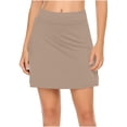 thumbnail image 2 of Gspmoly Shorts de Course pour Femmes, Nouveau Coloris pour Femmes Jupe-Pantalon Taille Mi-Haute Shorts de Sport Décontractés Jupe-Pantalon de Base Shorts de Randonnée Femmes Économies Kaki TG, 2 of 5