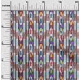 thumbnail image 1 of oneOone Tissu Viscose Chiffon Rayé Ikat Imprimé au Mètre 42 Pouces de Large, 1 of 4
