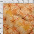 thumbnail image 3 of oneOone Rayon Orange Fabric Tropical Abstract Leaf Craft Projects Decor Fabric Printed By The Yard 56 Inch Wide, 3 of 4