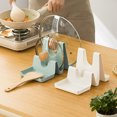 thumbnail image 1 of Pot Lid Holder Freestanding Anti-slip U-shaped Mount Safe Kitchen Countertop Pot Cover Chopping Board Organizer Cooking Utensil, 1 of 7