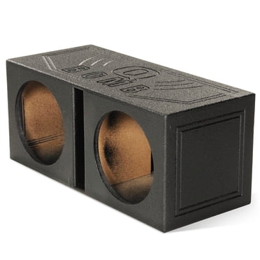 QPower QBOMB12V Double Caisson de Basses 12 Pouces Ventilé et Porté avec Vaporisateur pour Doublure de Lit