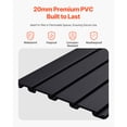 thumbnail image 3 of KFFKFF Slat Wall Paneling, 2 x 4 ft, PVC Garage Slatwall with Modular Design, Black Slat Wall Easy-to-Install Adjustable Slatwall Panel with Coupling Structure & DIY Cutting, 3 of 9