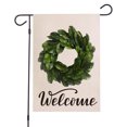 thumbnail image 3 of Flower Series Motif Drapeau de Jardin en Lin Double Face, 3 of 7