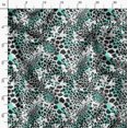 thumbnail image 3 of Soimoi Green Rayon Fabric Leopard Animal Skin Decor Fabric Printed Yard 42 Inch Wide, 3 of 6