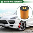 thumbnail image 2 of Unique Bargains 1 Set Engine Oil Filter Oil Fuel Filter for Porsche Cayenne 2004-2011 No.95510756100, 2 of 7