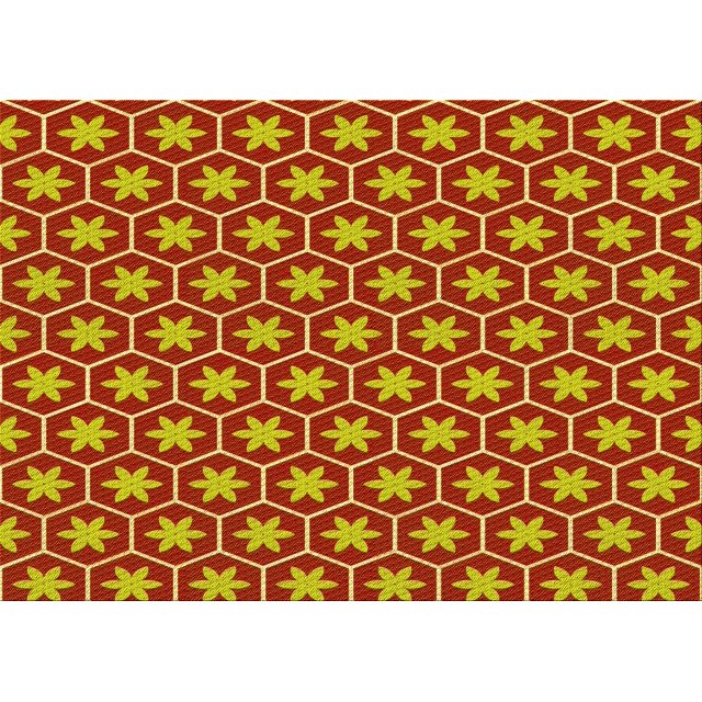 Ahgly Tapis Rectangulaire Lavable en Machine Intérieur Transitionnel Jaune, 8 Pieds x 10 Pieds