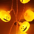 thumbnail image 4 of Yeacher 20FT 40LEDs Halloween String Lights Smiley Pumpkin Shaped Decorative Hanging Lights Waterproof LED Pumpkin Lights Battery Operated 2 Modes Pumpkin Spooky Lights, 4 of 8