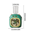thumbnail image 4 of Iumwxz Home Humidifier Mini Portable Conditioning Air Cooler with Bottle USB Rechargeable Evaporative Double Spray Humidifier Fan 4 Speed 1 Set Green, 4 of 6