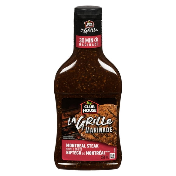 Club House La Grille Marinade 30 Minutes aux épices à steak de Montréal, 350 ml