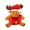 B, variant on Christmas Sitting Reindeer Shelf Sitter Decor,Christmas Decoration Plush Stuffed Animals,Cute Penguin Santa Hat Figure for Tabletop Shelf, Soft Holiday Ornament Home Decor Gift
