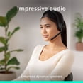thumbnail image 3 of Logitech Zone 300 casque Bluetooth sans fil avec microphone anti-parasite, compatible avec Windows, Mac - Noir, 3 of 8