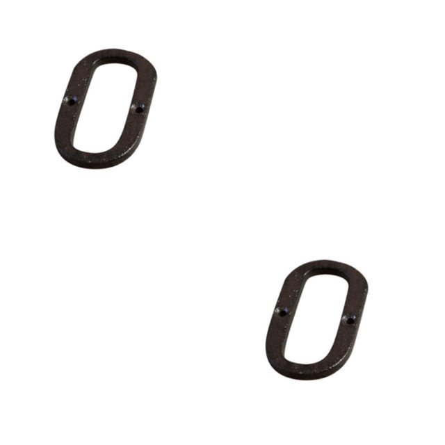 relayinert House Sign With Retro 3D Wide Range Of Uses And Durable Weather-resistant Metal House Numbers Retro 3D Sign O 2Set