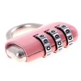 thumbnail image 3 of 2X Boîte à Bagages Cadenas à Combinaison Réinitialisable Cadenas Chiffres 3 Chiffres Rose, 3 of 4