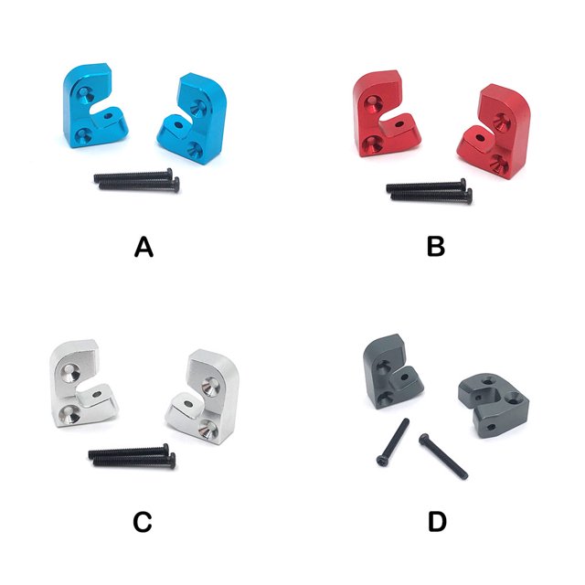 mmirethe 2 Pieces RC Car Main Beam Fixing Parts Model Vehicles Beams Mount Automotive Toy Modified Accessory Spare Parts Blue