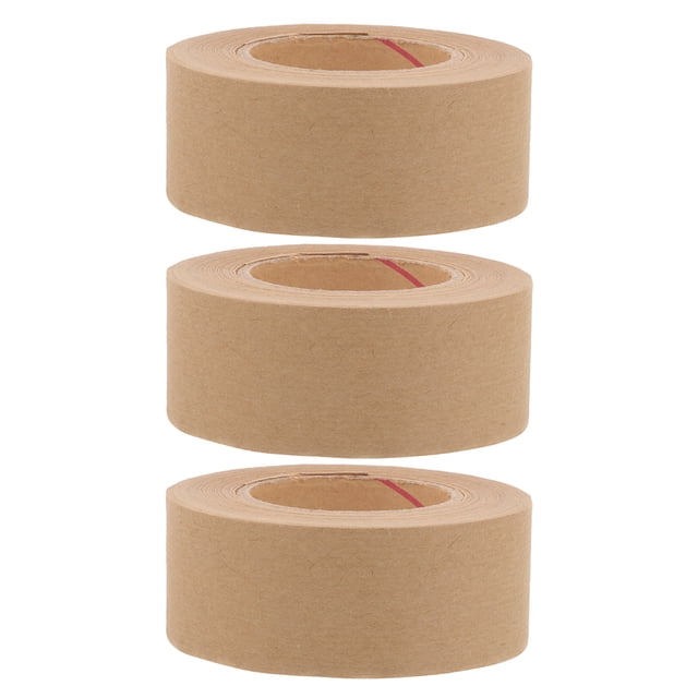 KAKOWELY water activated tape 3 Rolls of Water Activated Backing Tape Picture Framing Tape Canvas Framing Tape Picture Framing Tape Line Picture Frame Tape Frame Backing Tape