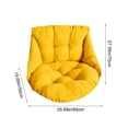 thumbnail image 3 of Thickened Oversized Hanging Chair Cushion with Non-Slip Back, Waterproof Outdoor Swing Seat Pad, Replacement Cushion for Patio Furniture, Egg Chair, Porch Rocker and Garden Hammock Accessories, 3 of 7