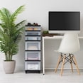 thumbnail image 2 of IRIS 6-Drawer Plastic Storage Cart with Organizer Top & Wheels, 2 of 7