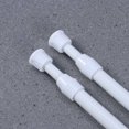 thumbnail image 1 of 2pcs Metal Bathroom Shower Curtain Rod Adjustable Shower Curtain Tension Rod Extendable Bath Curtain Pole, 1 of 8