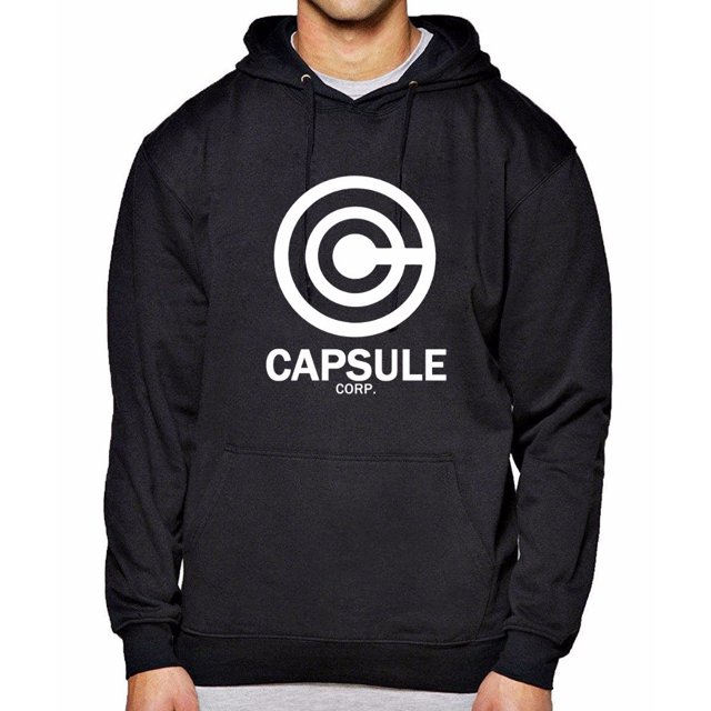 Capsule corp hoodies (Blackwhite, XXL)
