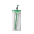 thumbnail image 1 of VogueV Lidded Glass Tumbler with Straw - Heat-Resistant Reusable Drinkware D, 1 of 8