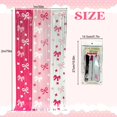 thumbnail image 3 of BotaniNest Rideau de Porte Scintillant Perlé pour la Saint-Valentin avec Nœud Élégant pour Fête à la Maison, 3 of 6