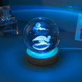 thumbnail image 3 of MesaSe 3d Glowing Crystal Ball Night Light Ornament Creative Coloful Night Scene Lamp With Base For Home Decor Gift, 3 of 10