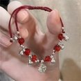 thumbnail image 1 of Dvkptbk Bracelet Chineses-Style Fus Card Hand-Woven Double Red Rope Bells Bracelet Gift Jewelry, 1 of 4