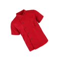 thumbnail image 3 of fastboy Unisex Chef Jackets Coat Short Sleeves Shirt Kitchen Uniforms 3XL Red, 3 of 9