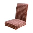 thumbnail image 1 of Stretch Elastic Dining Chair Covers - One-Piece Fabric Slipcovers for Home & Hotel, Conjoined Seat & Back Protector, Easy Fit, 1 of 1