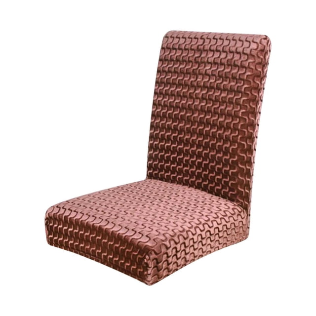 Stretch Elastic Dining Chair Covers - One-Piece Fabric Slipcovers for Home & Hotel, Conjoined Seat & Back Protector, Easy Fit