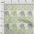 thumbnail image 1 of oneOone Viscose Jersey Fabric Floral & Elephant Block Decor Fabric Printed BTY 60 Inch Wide, 1 of 4