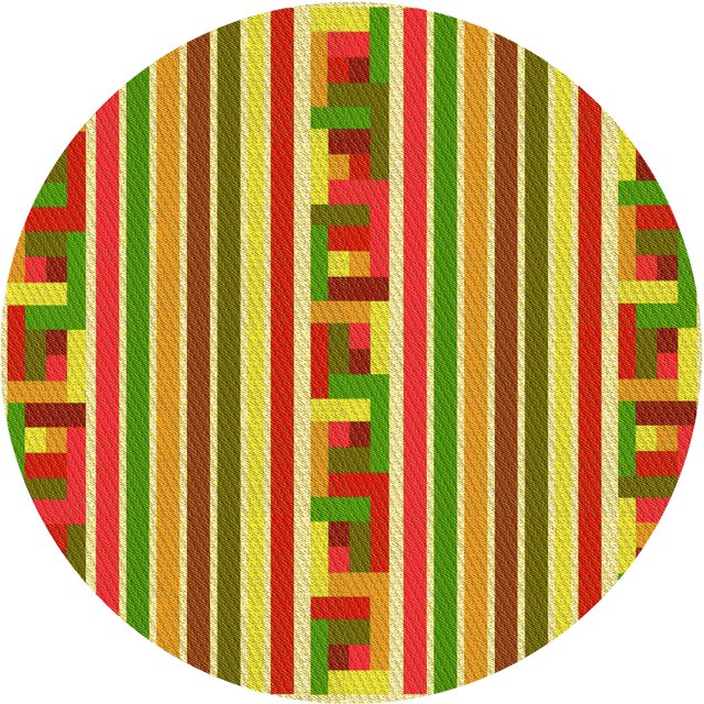 Ahgly Company Tapis d'Intérieur Ronds Transitionnels Lavables à la Machine, Brun Acajou, 5 Pieds Rond