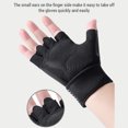 thumbnail image 3 of Breathable Fingerless Workout Gloves with Full Palm Protection for Weightlifting, 3 of 8