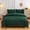 Green, variant on JZCHUNTOY Washed Cotton Bedding 4 Pieces Set, Solid Color Soft Breathable All Season Comforter Cover Set, for Bedroom Guest Room 1.8m Bed
