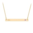 thumbnail image 1 of Engravable Bar Pendant with Birthstone, 1 of 7
