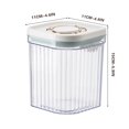 thumbnail image 2 of TopLLC Storage Bins Réservoir de Stockage à Pression Farine Collations Boîte de Rangement Multigrains Plastique Lait en Poudre pour Enfants Grand Poudre de Riz Réservoir Scellé Sacs de Rangement, 2 of 2