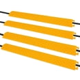 thumbnail image 2 of Pyle 40" Cable Wire Protector Cover Ramp for Floor Cord Safety, Yellow (4 Pack), 2 of 3