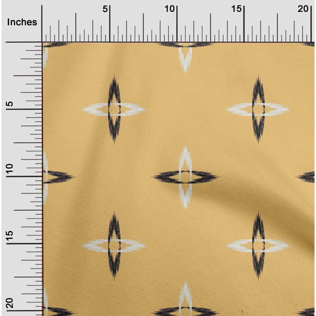 oneOone Polyester Lycra Fabric Arrow Ikat Print Fabric By The Yard 56 Inch Wide