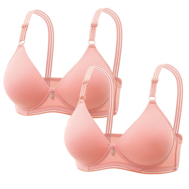 Birdeem Bras for Women 2Pc Womans Color Comfortable Hollow Out Perspective Bra Underwear No Rims