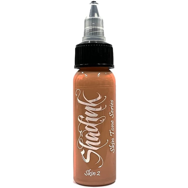 Shadink Tattoo Ink Professional Skin Tone Tattooing Inks for Color Portrait, Black & Gray Style (Skin Tone #2)