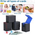 thumbnail image 3 of LEEYNEER Faux Leather Card Storage Box Magnetic Multifunction TCG Trading Game Card Holder Organizer Large Capacity Sports Playing Card Case, 3 of 8