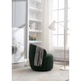 thumbnail image 2 of KOSSMAI Soft Upholstered Teddy Fabric Swivel Small Size Accent Chair For Living Room, Bedroom, Study Room Green, 2 of 6