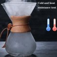 thumbnail image 4 of DOLITY Prettyia Heat Resistant Glass Carafe Pour Over Coffee Maker Clear Hand Drip Pot, Only Coffee Pot, 4 of 9