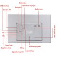 thumbnail image 4 of HAOAN15 Pouces Cadre Photo Numérique Intelligent 32 Go Lecture Contenu Écran TN Lecteur de Musique avant Haut-Parleur Vitesse Réglable pour Lire des Films Noir, 4 of 9