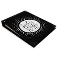 thumbnail image 1 of Darling Souvenir Black Polka Dot Personalized Retirement PartyGuestKeepsake MemoryBookHardboundSign-InBook RegistryMessageGuestbook-9 x 12 Inches, 1 of 4