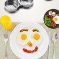 thumbnail image 4 of Kitchen Utensils Set Stainless Egg Poacher Egg Poacher Pan Poached Egg Cooker Nonstick Poached Egg Pan Boiled Eggs Maker Egg Pan With 3 Cups Egg Cooker Poached Egg Maker For Kitchen 2PCS Silver, 4 of 8